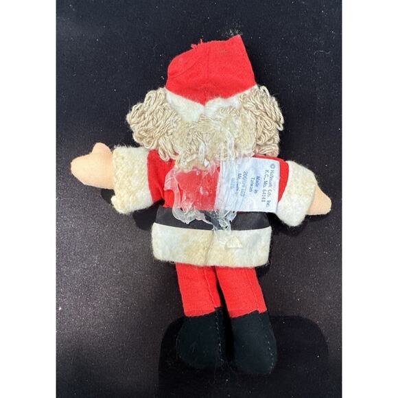 Vintage Mr. Santa Hallmark Cloth Fabric Stuffed 6" Christmas Ornament 6076 -C8 - Picture 6 of 8